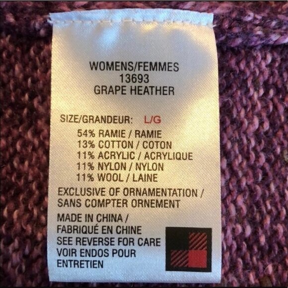 WOOLRICH PURPLE TONES KNIT HALF ZIPPER SWEATER - Picture 4 of 5